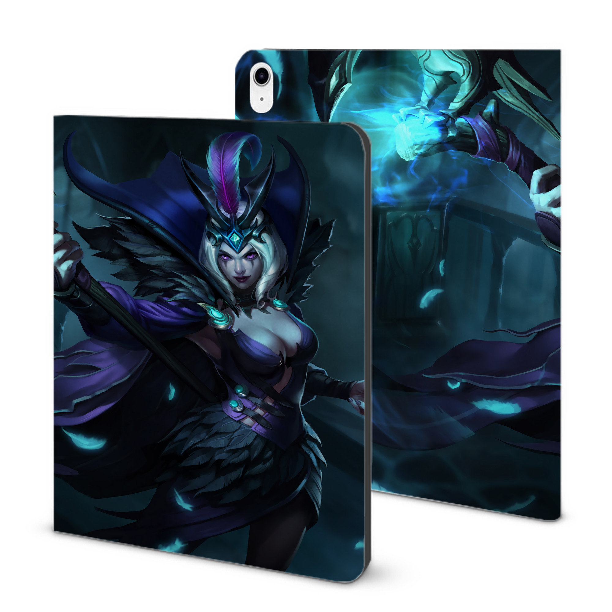（画像用） リーグ・オブ・レジェンド League of Legends LOL IPad ケース ブック型 PUレザー TPU 耐衝撃 軽量 薄型 ペン収納なし 全面保護 IPad 各モデル対応